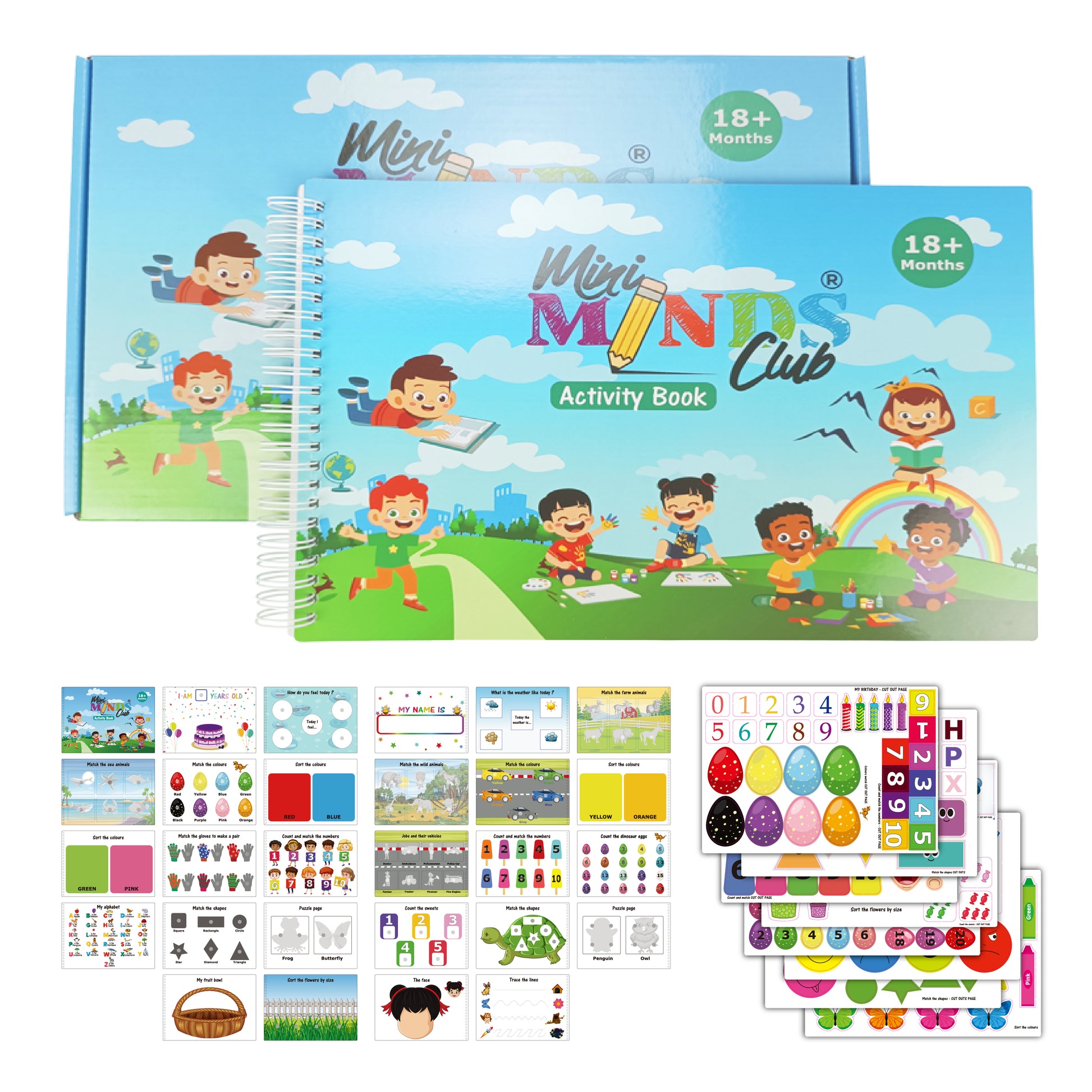 Mini Minds Busy Book for ages 18 months - 3 Years